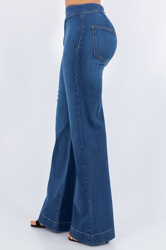 Harley Wide Leg Jean In Medium Wash | Modern Boutique Fashion