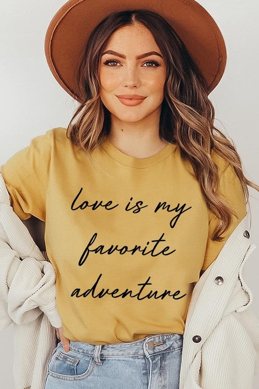 Love Is My Favorite Adventure Graphic Tee