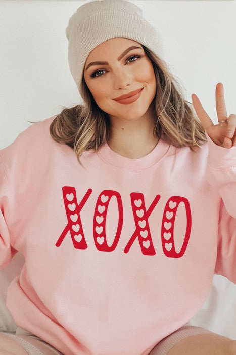 Red Xoxo Sweatshirt | Modern Boutique Fashion