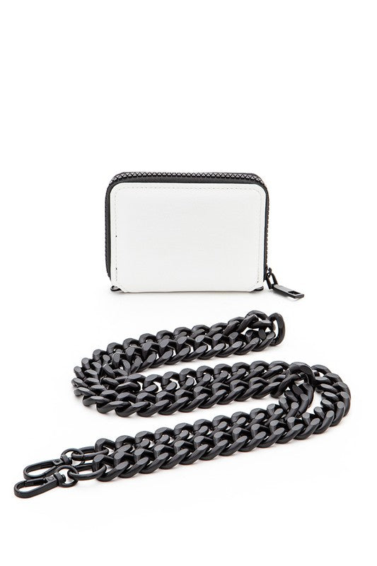 Chunky Chain Convertible Wallet | Modern Boutique Fashion
