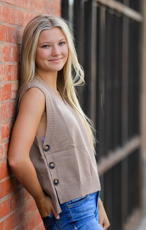 Women's Spring/Fall V-Neck Knit Vest