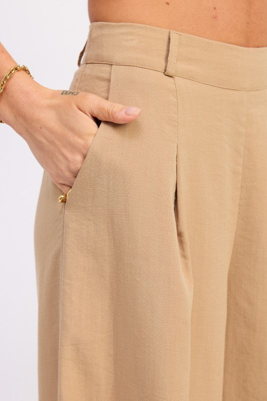 Wide Leg Linen Pants boutique fashion for women