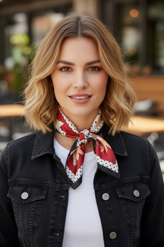 Dotted Daisy Print Bandana boutique women's apparel