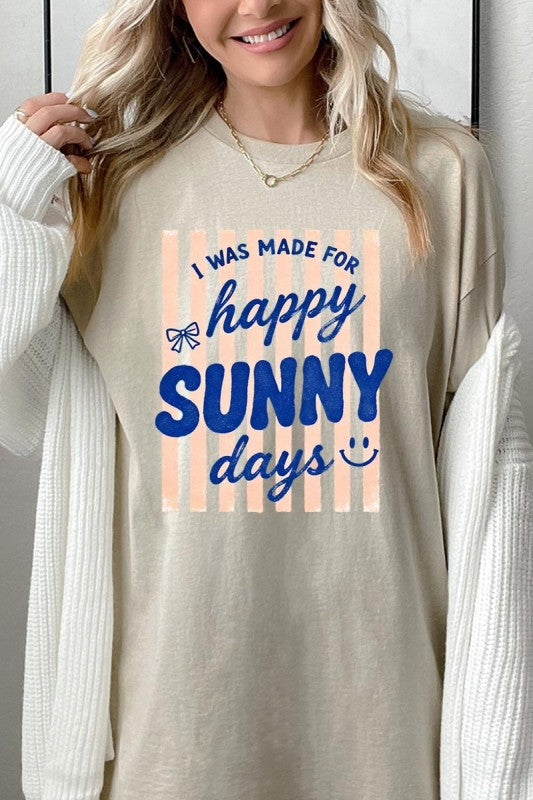 Happy Sunny Days Graphic Heavy Cotton Tee