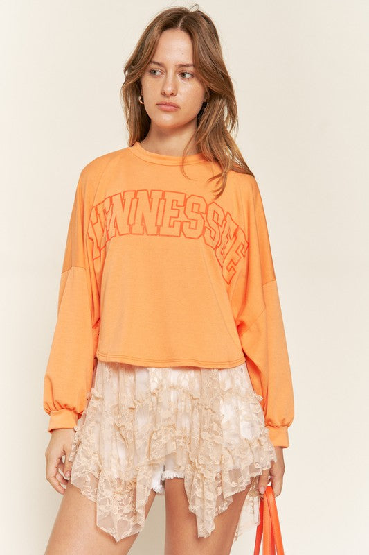Terry Batwing Sleeve Top