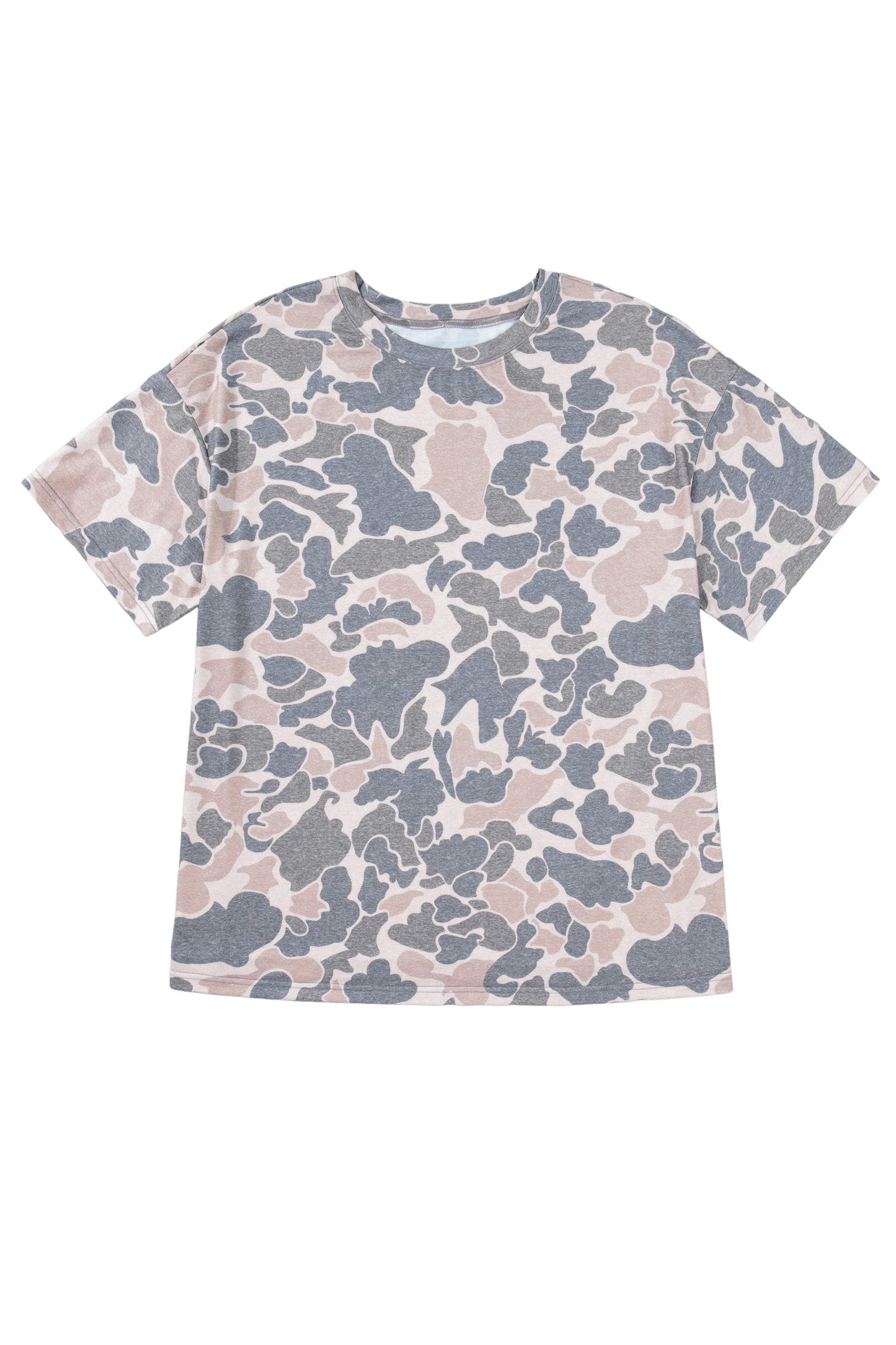 Plus Size Camo Short Sleeve T-Shirt