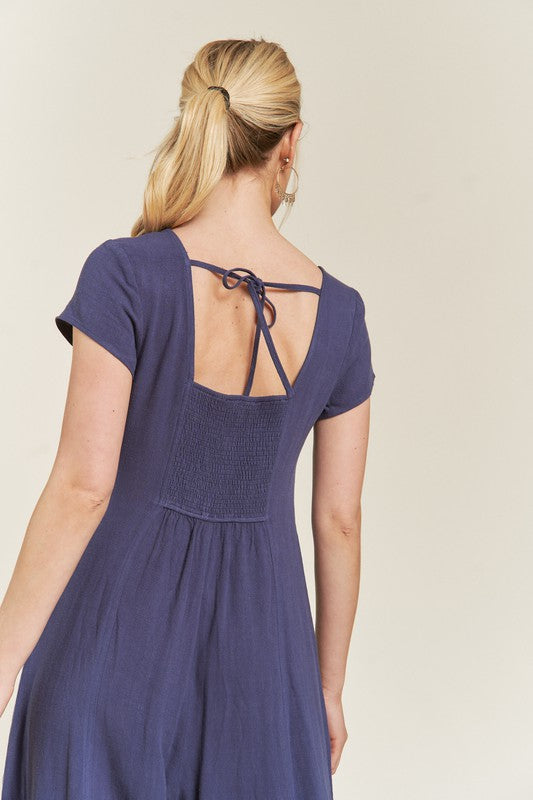 Linen Button Down Jumpsuit | Modern Boutique Fashion