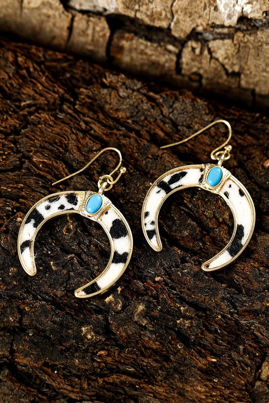 Alayah Crescent Shaped Dangle Earrings