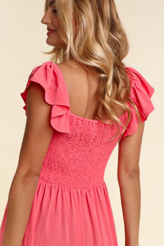 Embroidery Dot Woven Maxi With Side Pockets | Modern Boutique Fashion