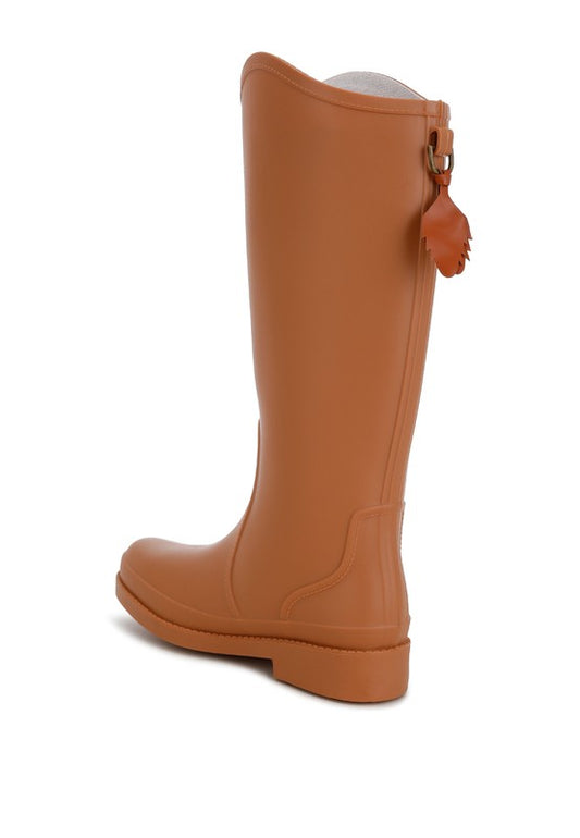 Indiana Charm Detail Calf Boots | Modern Boutique Fashion