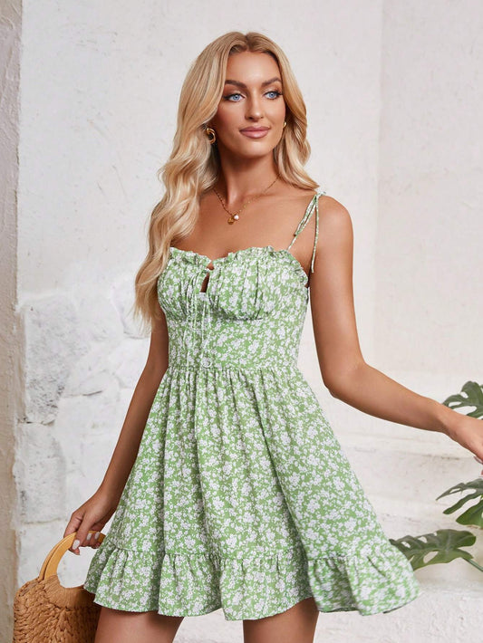Womenβs Spaghetti Strap Summer Dress