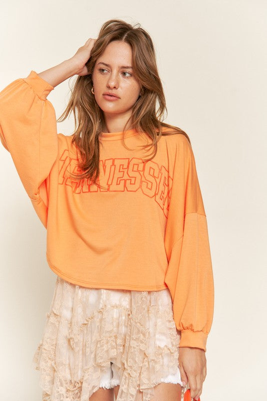 Terry Batwing Sleeve Top
