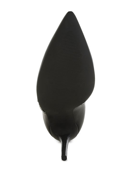 Kalina Rhinestones Chain Detail Boots | Modern Boutique Fashion