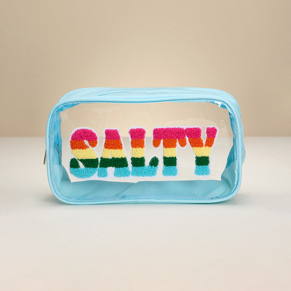 SALTY Message Transparent Pouch Bag / Organizer