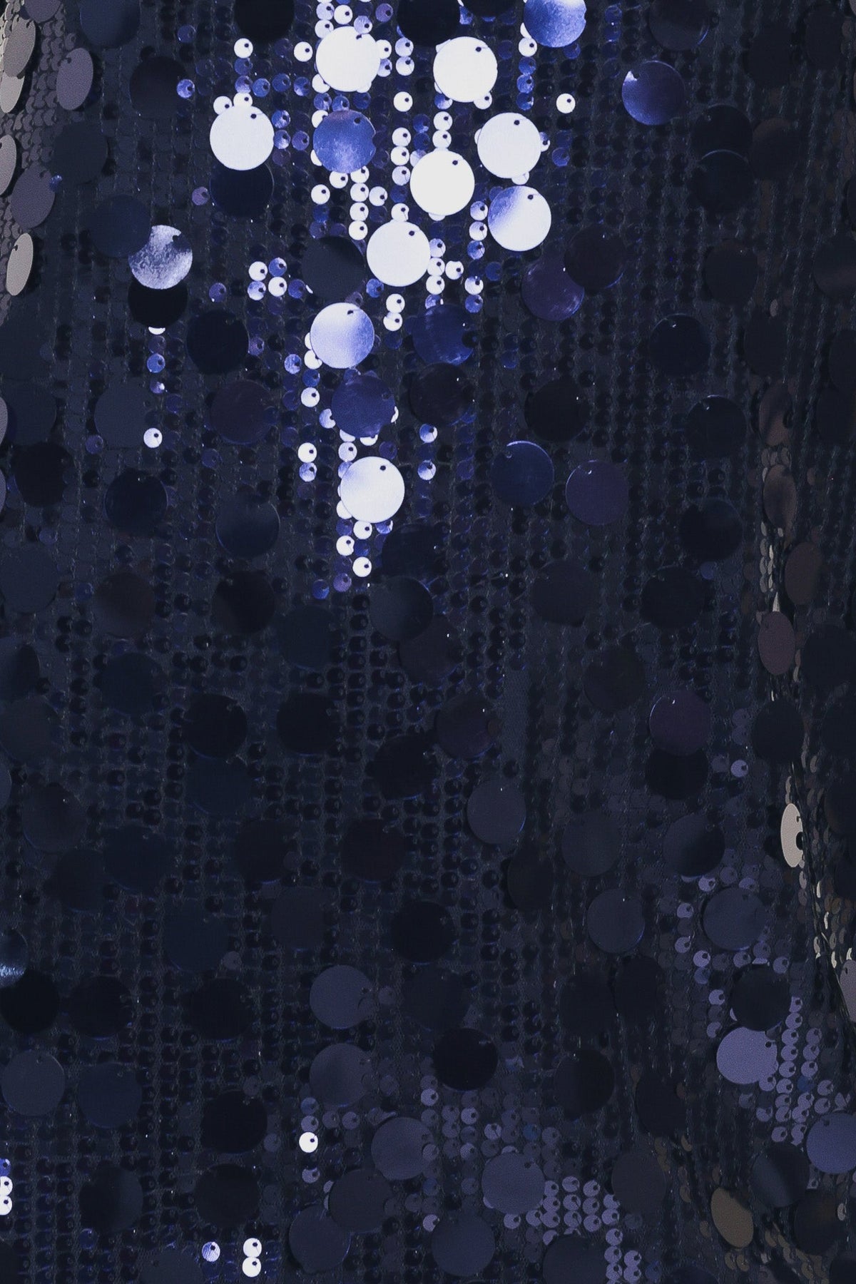 STARRY NAVY SEQUIN SHIFT MINI DRESS