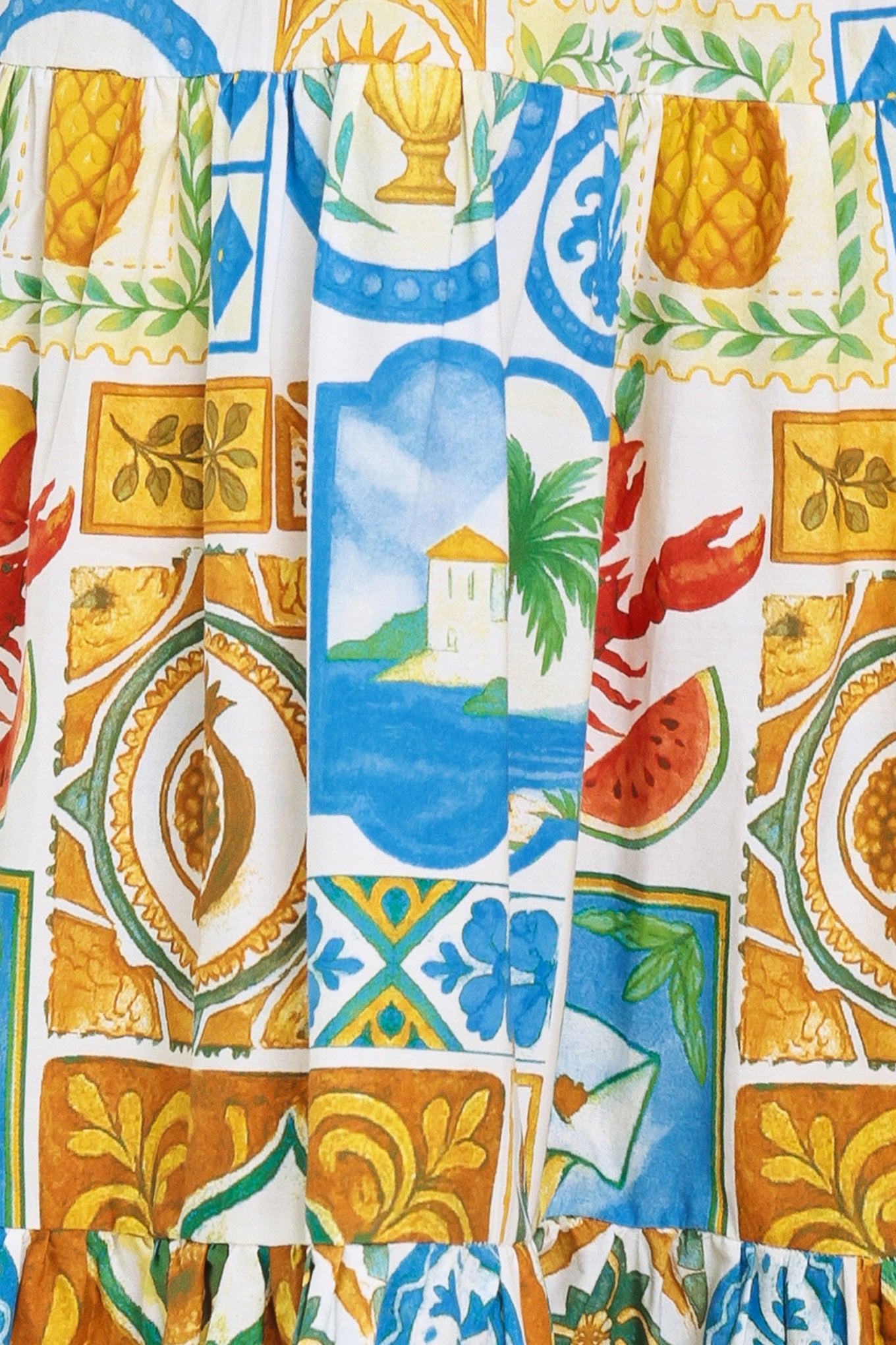 SICILIAN SUMMER WOVEN MAXI SKIRT