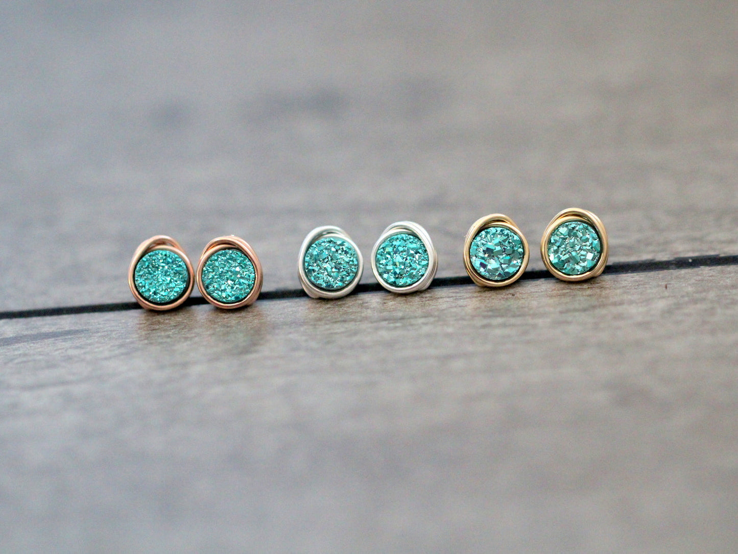 Micro Studs - Teal