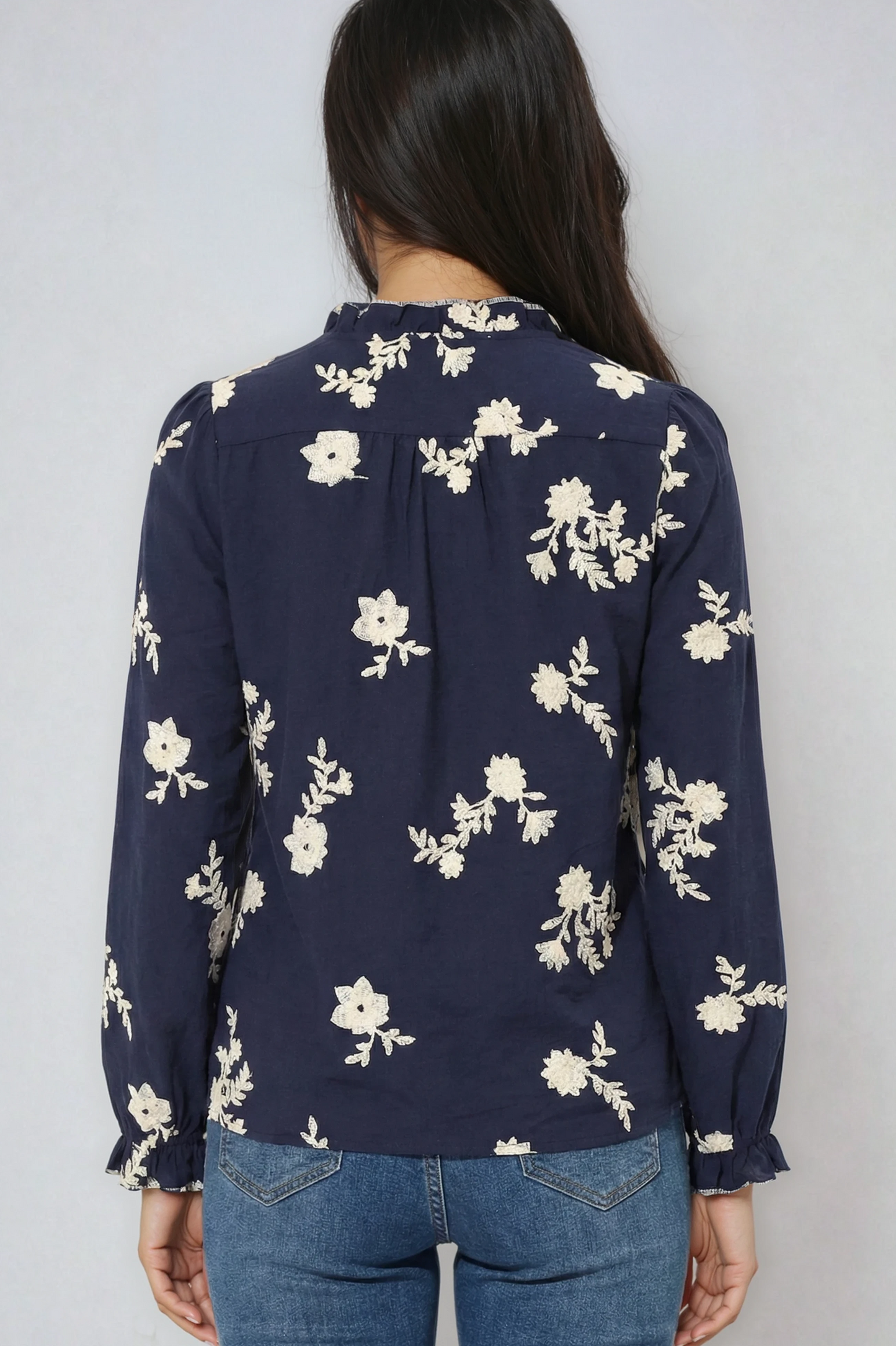 Women's Floral Embroidered Blouse
