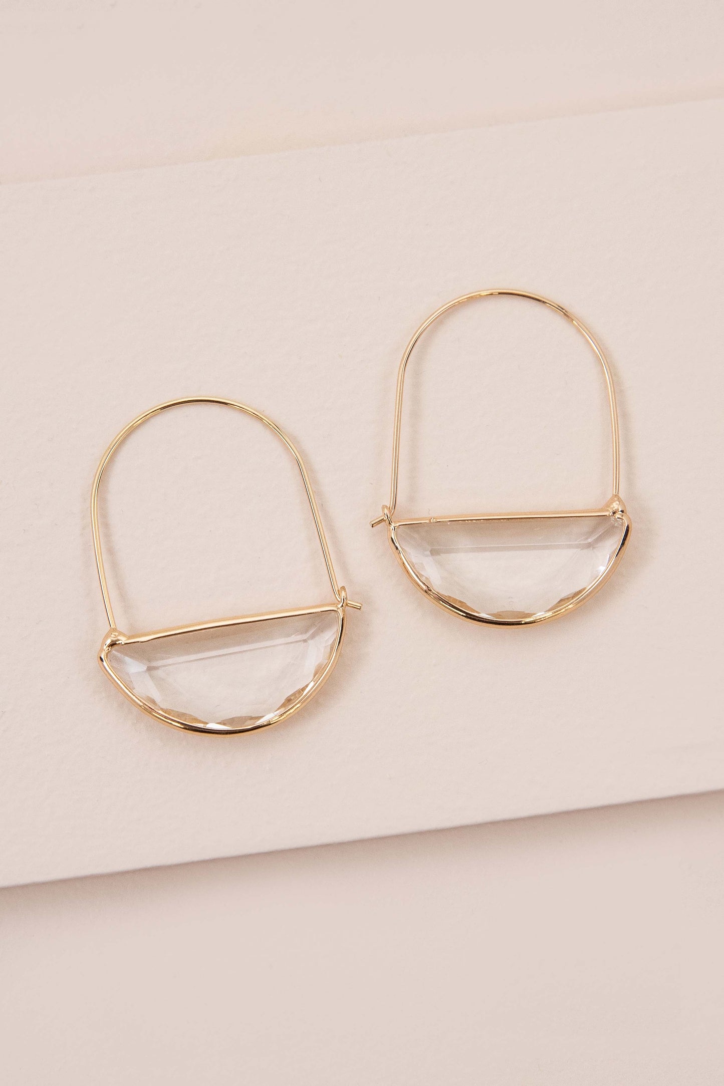 Glacier Hoop Earrings | Clear