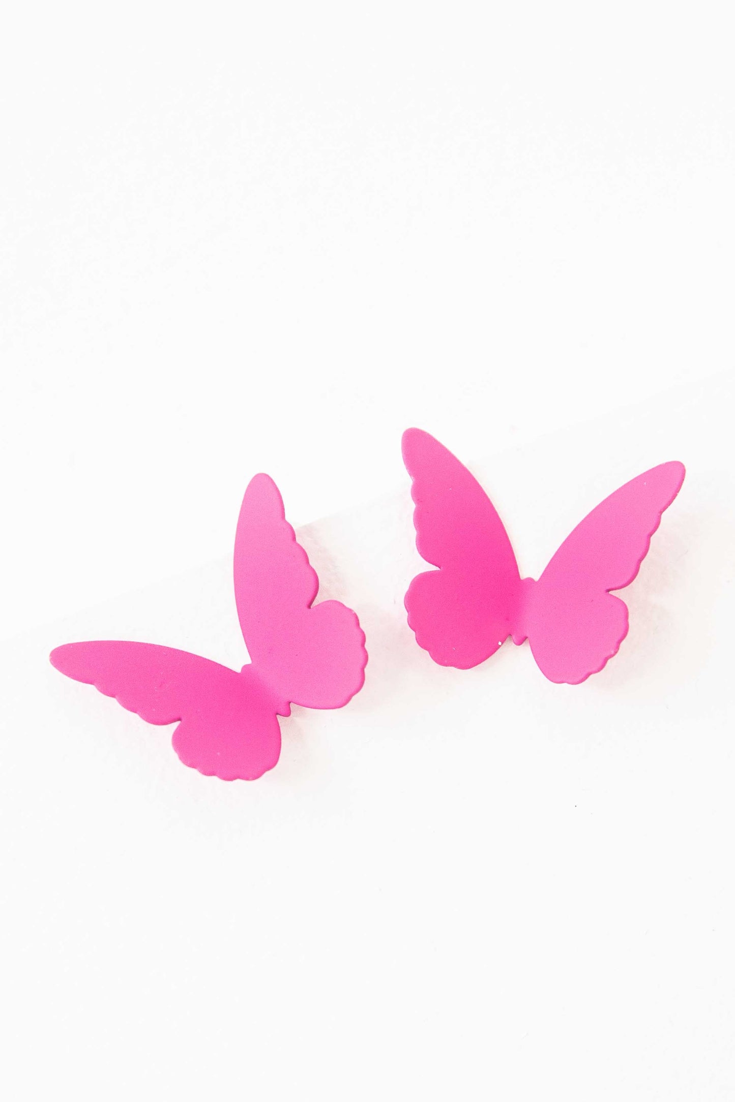Flutter Post Earrings | Pink
