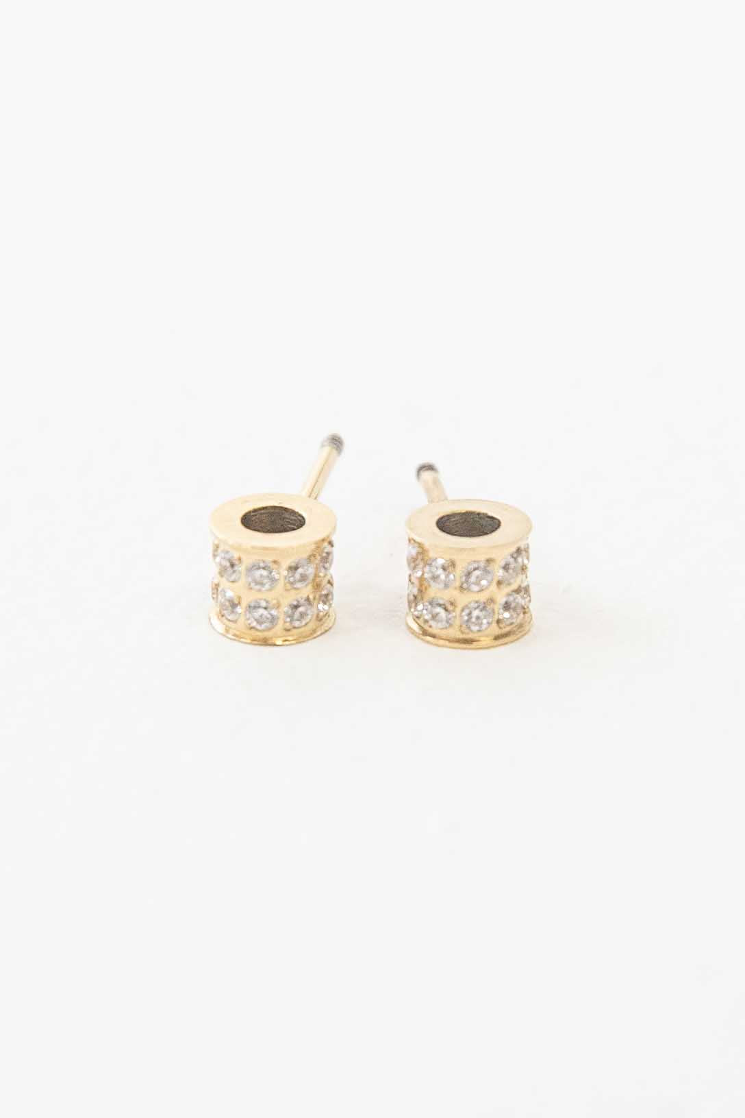 Barrel Stone Earrings