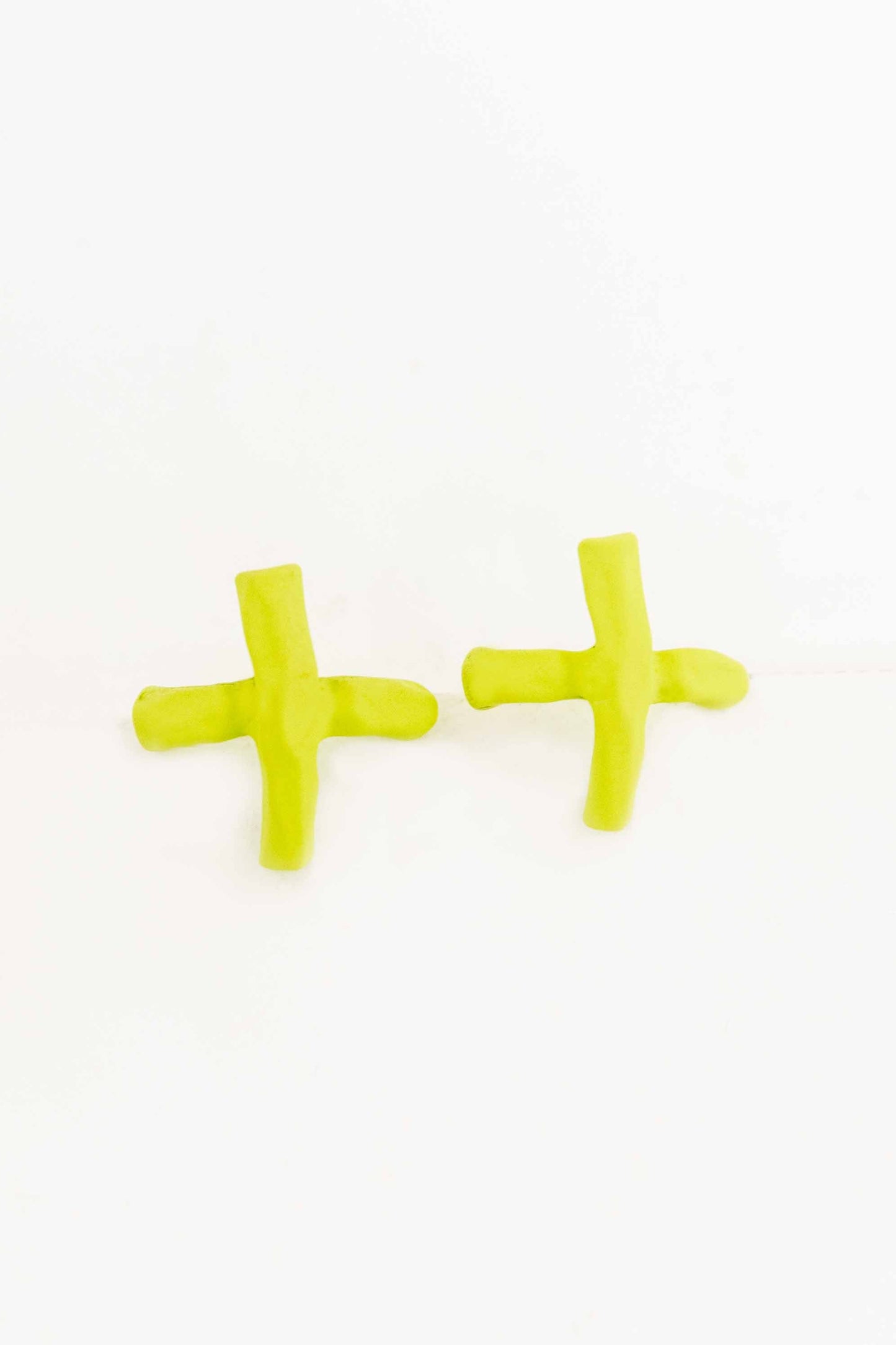 Tic Tac Toe Earrings | Lime