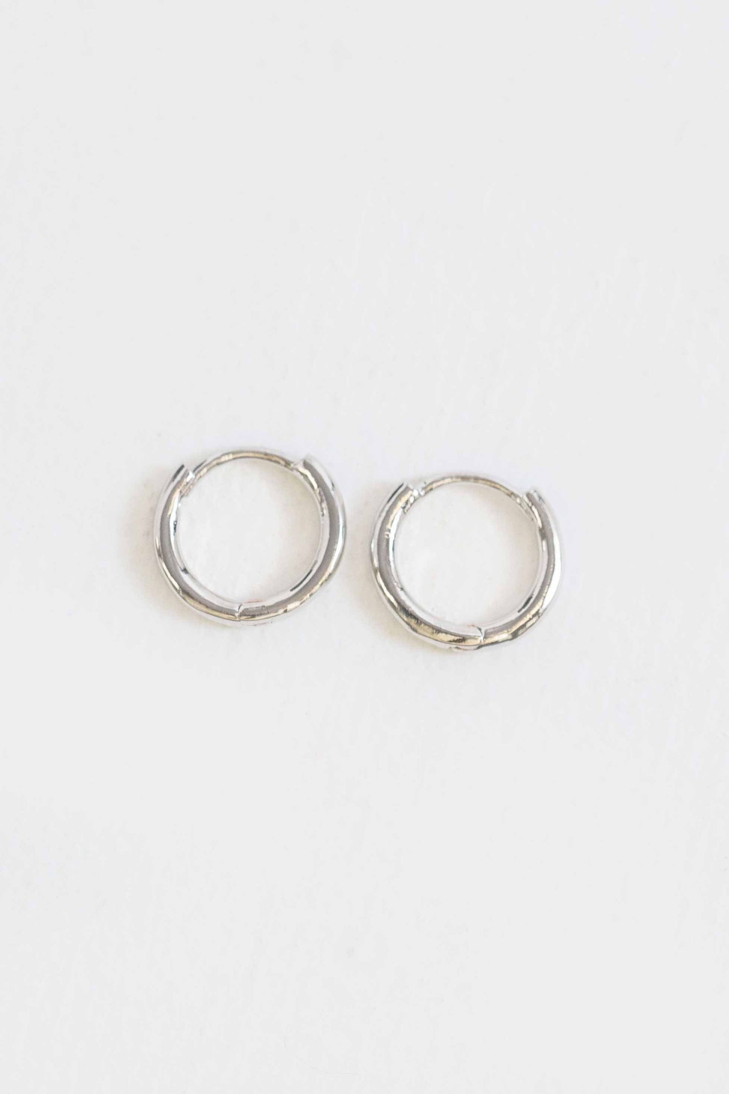 Ultra Mini Huggie Hoop Earrings | Silver