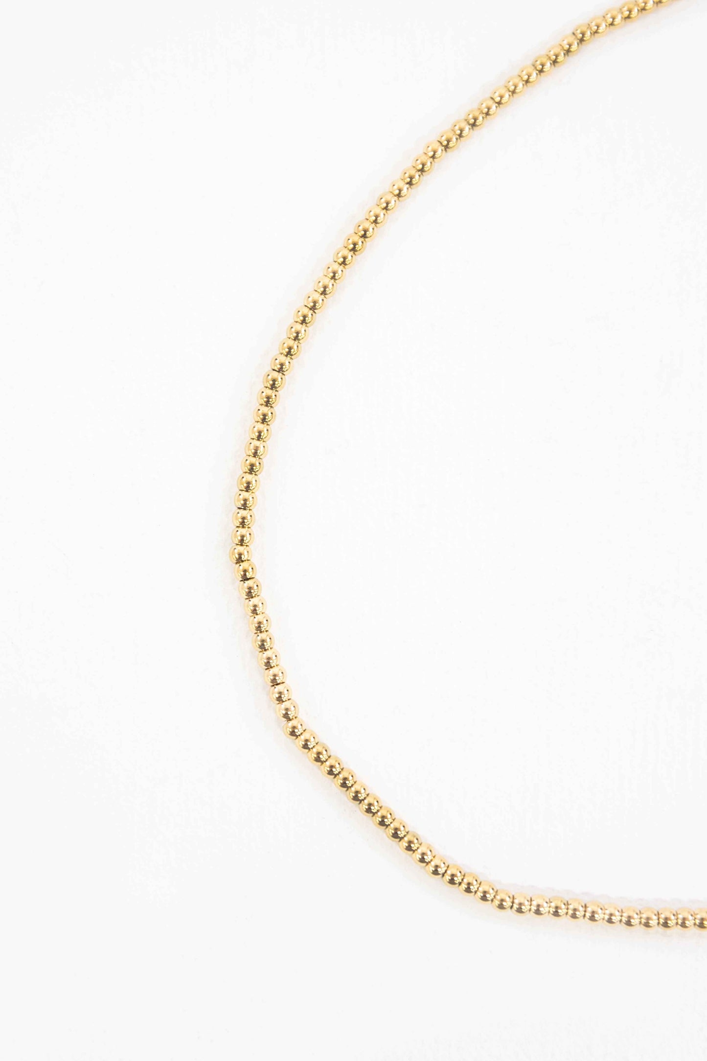 Micro Beaded Necklace | Gold