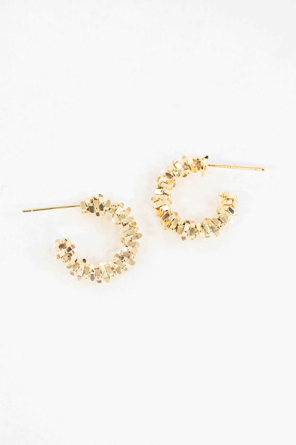 Pixel Stack Hoop Earrings