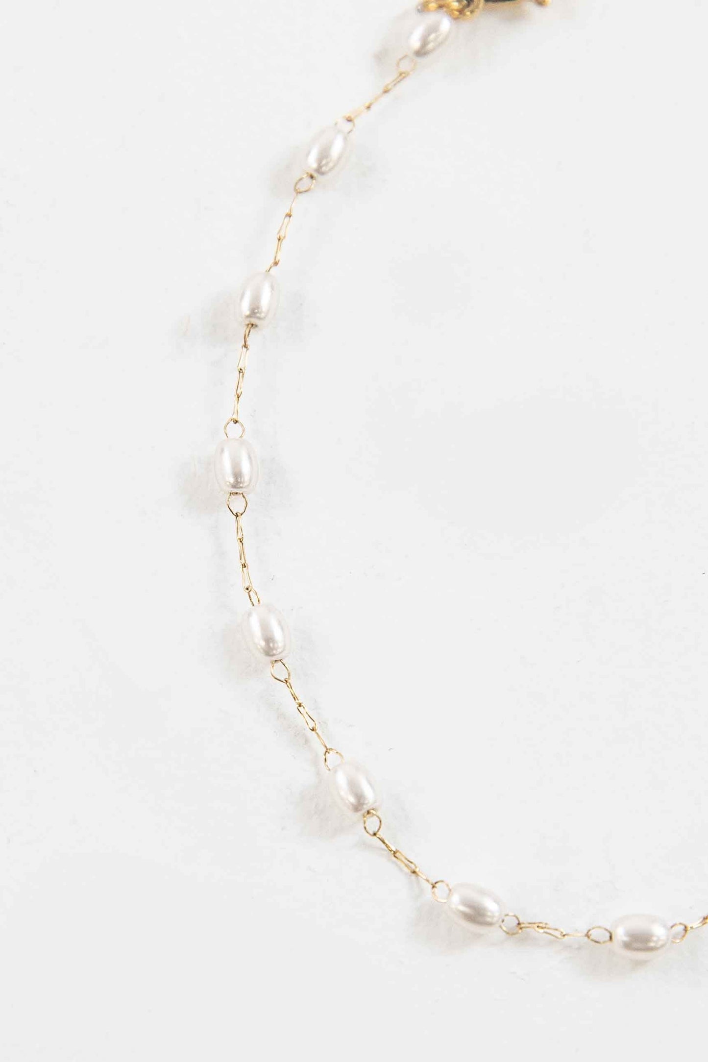 Oval Pearl Spaced Bracelet