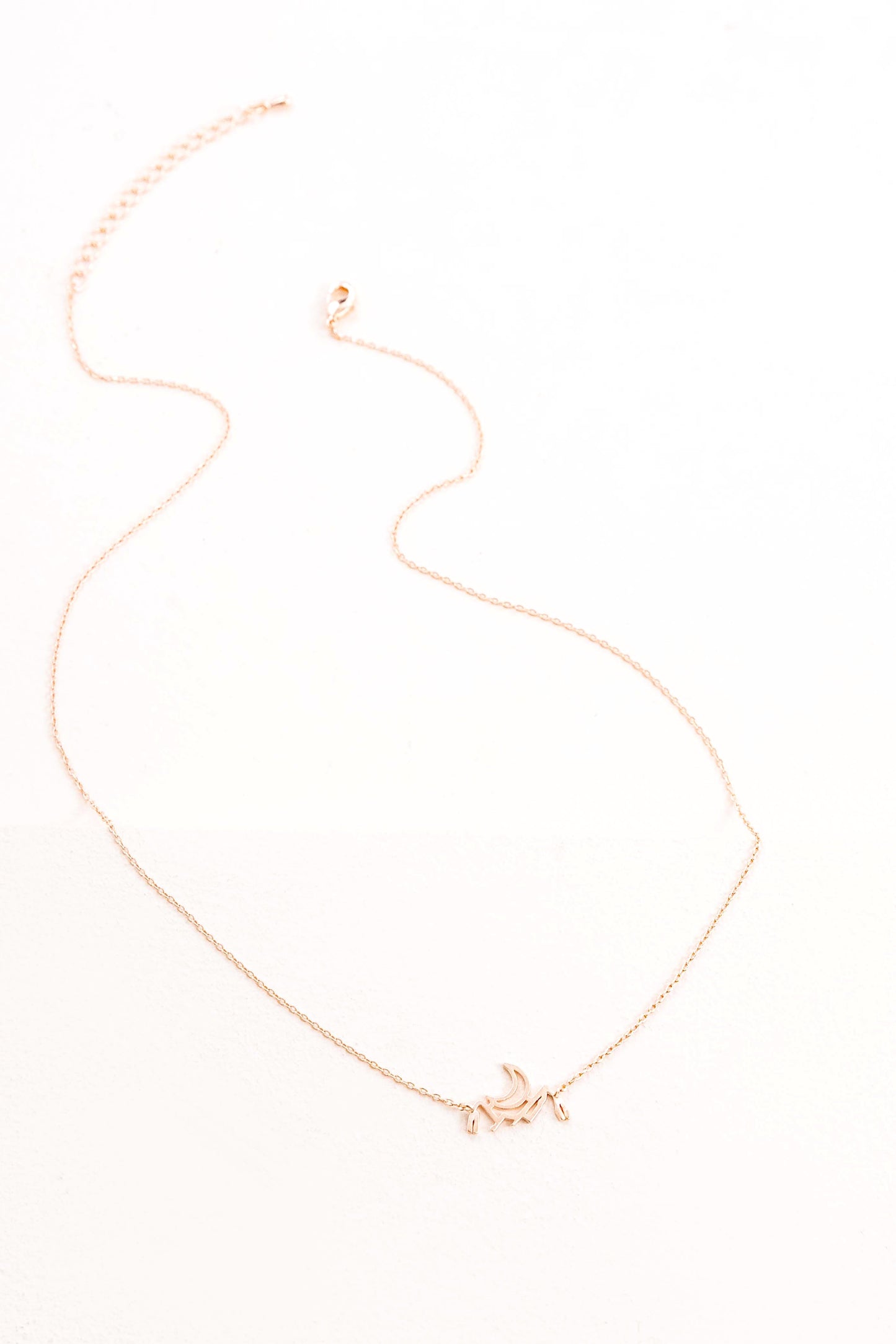 Moon Mountain Necklace | Rose Gold