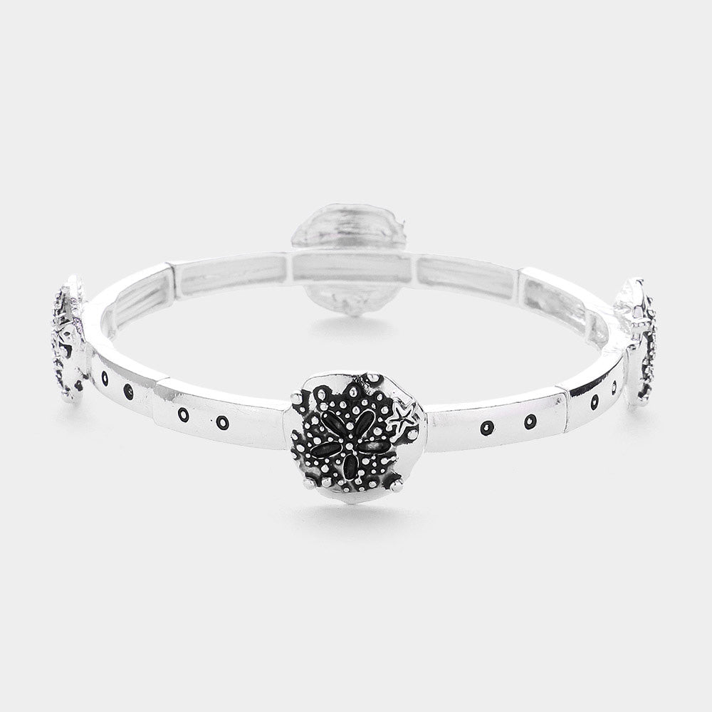 Sand Dollar Stretch Bracelet