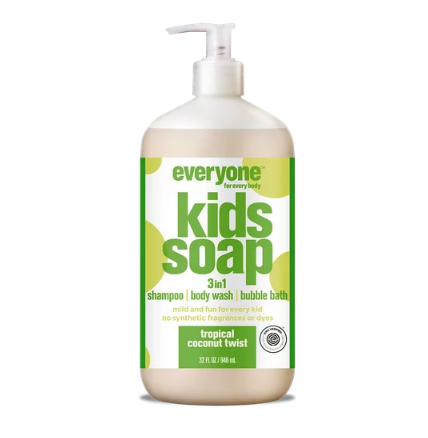 Everyone 3-in-1 Soap for Kids Tropical Coconut Twist 32 oz