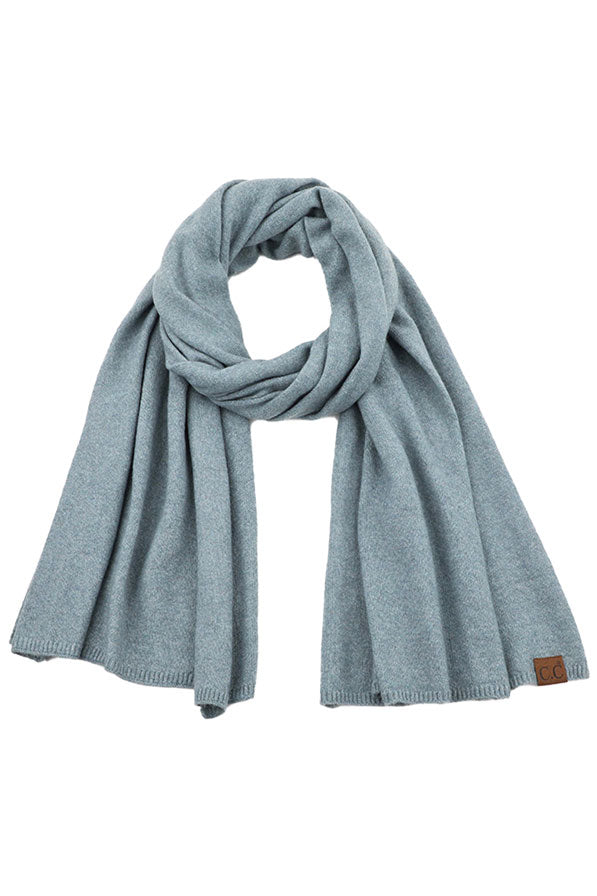 C.C Soft Recycled Fine Yarn Cuff Scarf