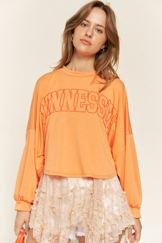 Terry Batwing Sleeve Top