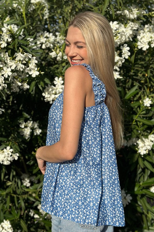 Cami Top With Ruffled Strap