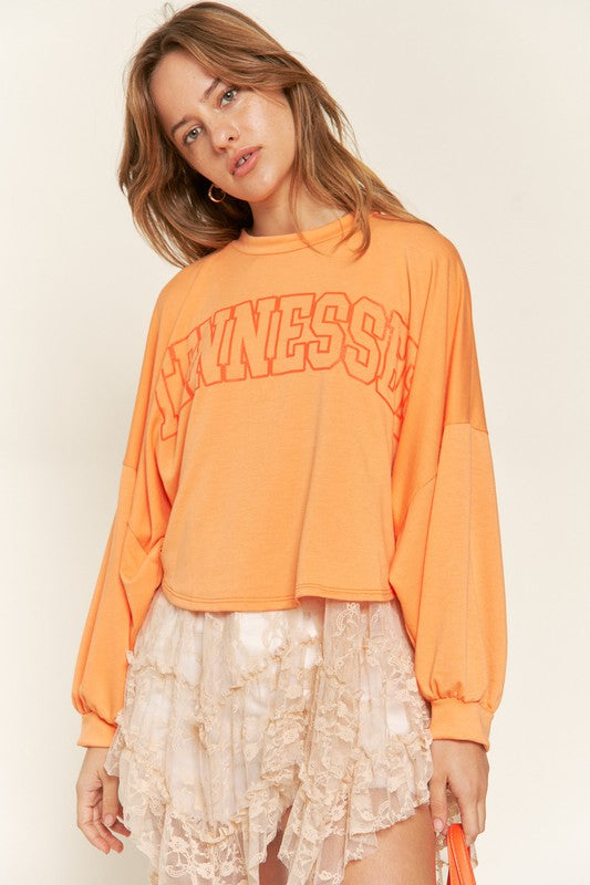 Terry Batwing Sleeve Top
