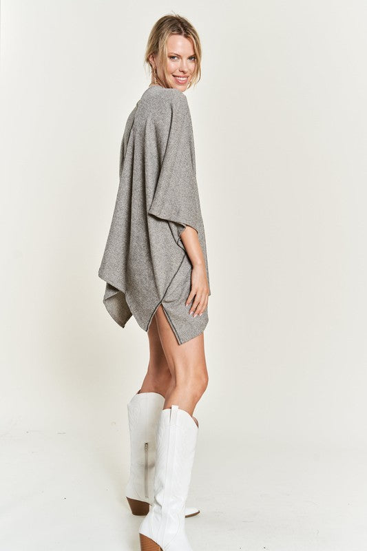 Vneck Poncho Top