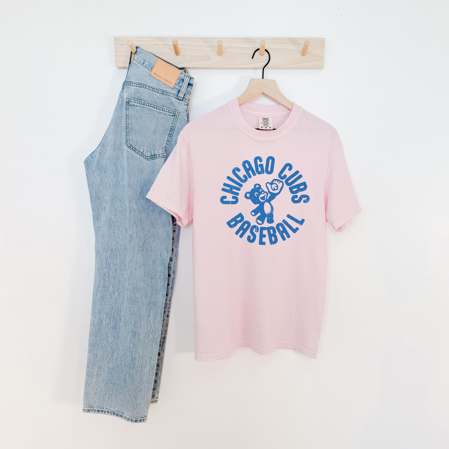 Chicago Cubs Baseball Vintage Graphic Tee – Retro Collegiate Cub Shirt