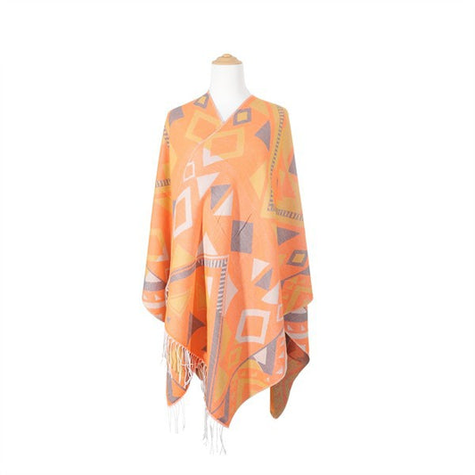 Tribal Print Poncho | Modern Boutique Fashion