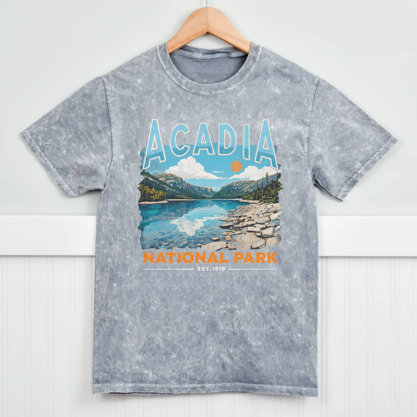 Acadia National Park Mineral Wash Graphic Tee