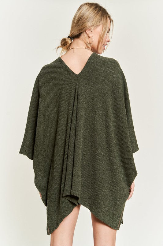 Vneck Poncho Top