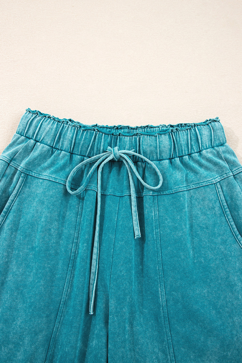 Teagan Raw Hem Pants - Lapis