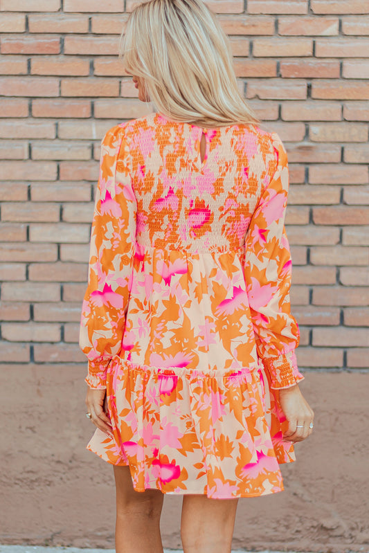 Jane Sleeve Ruffle Mini Dress