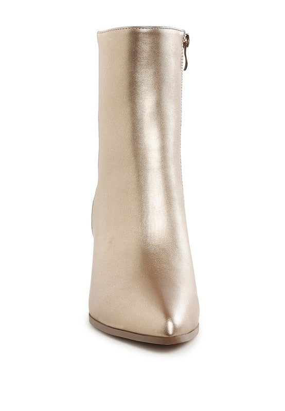 Mimosa Mesh Detail Pointy Ankle Boots | Modern Boutique Fashion