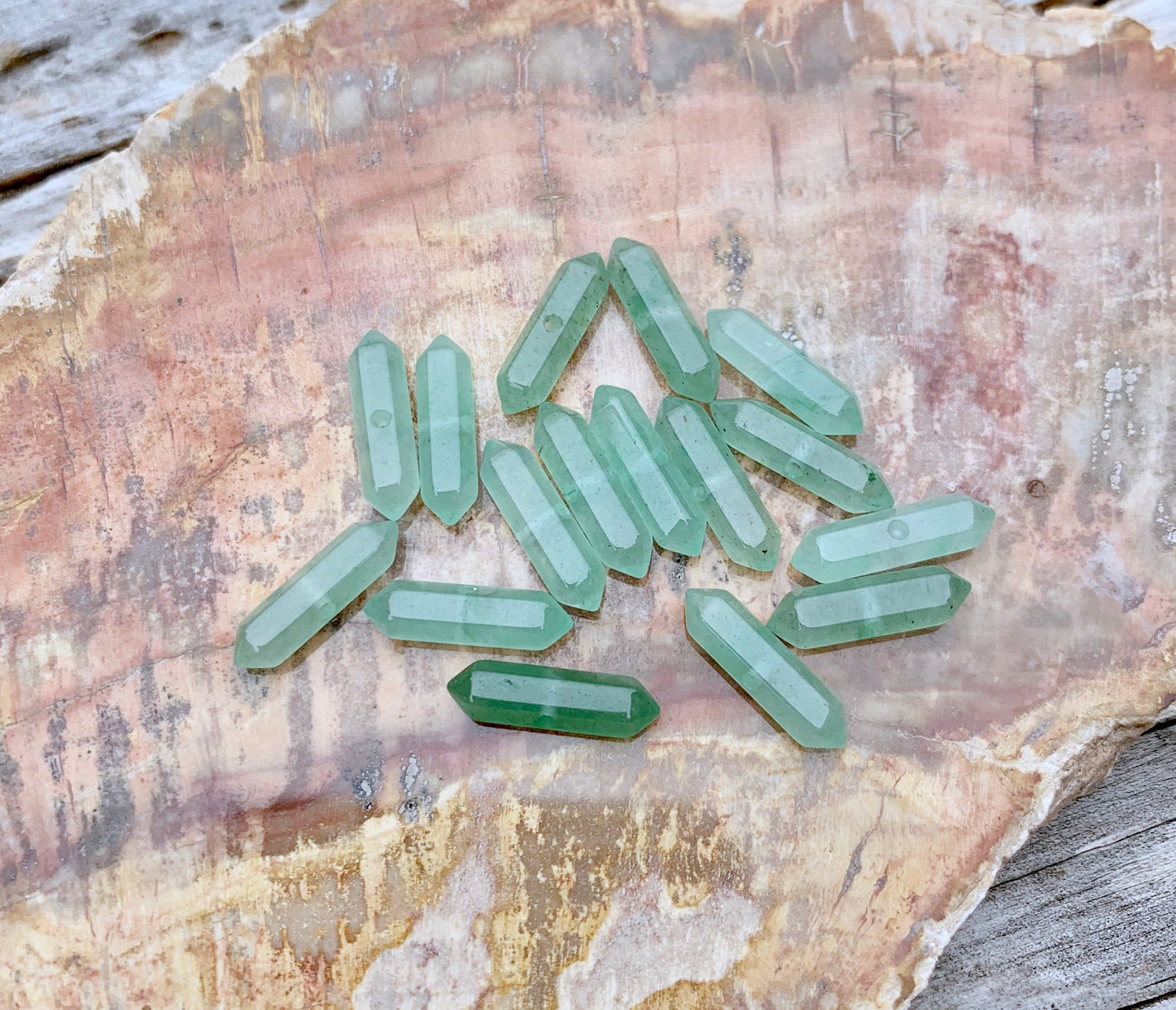 Crest Studs - Aventurine