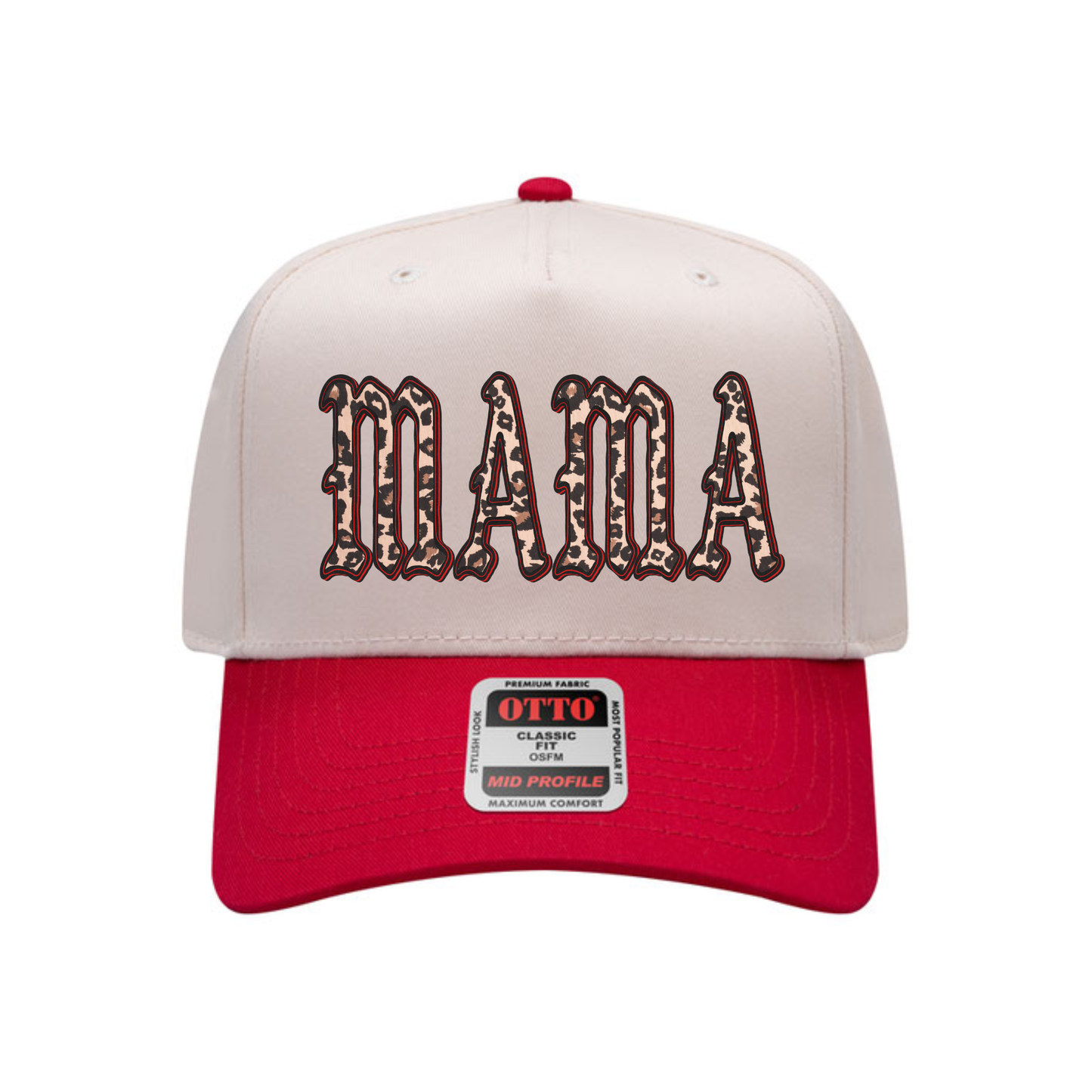 MAMA Leopard Trucker Hat β Trendy Mom Hat