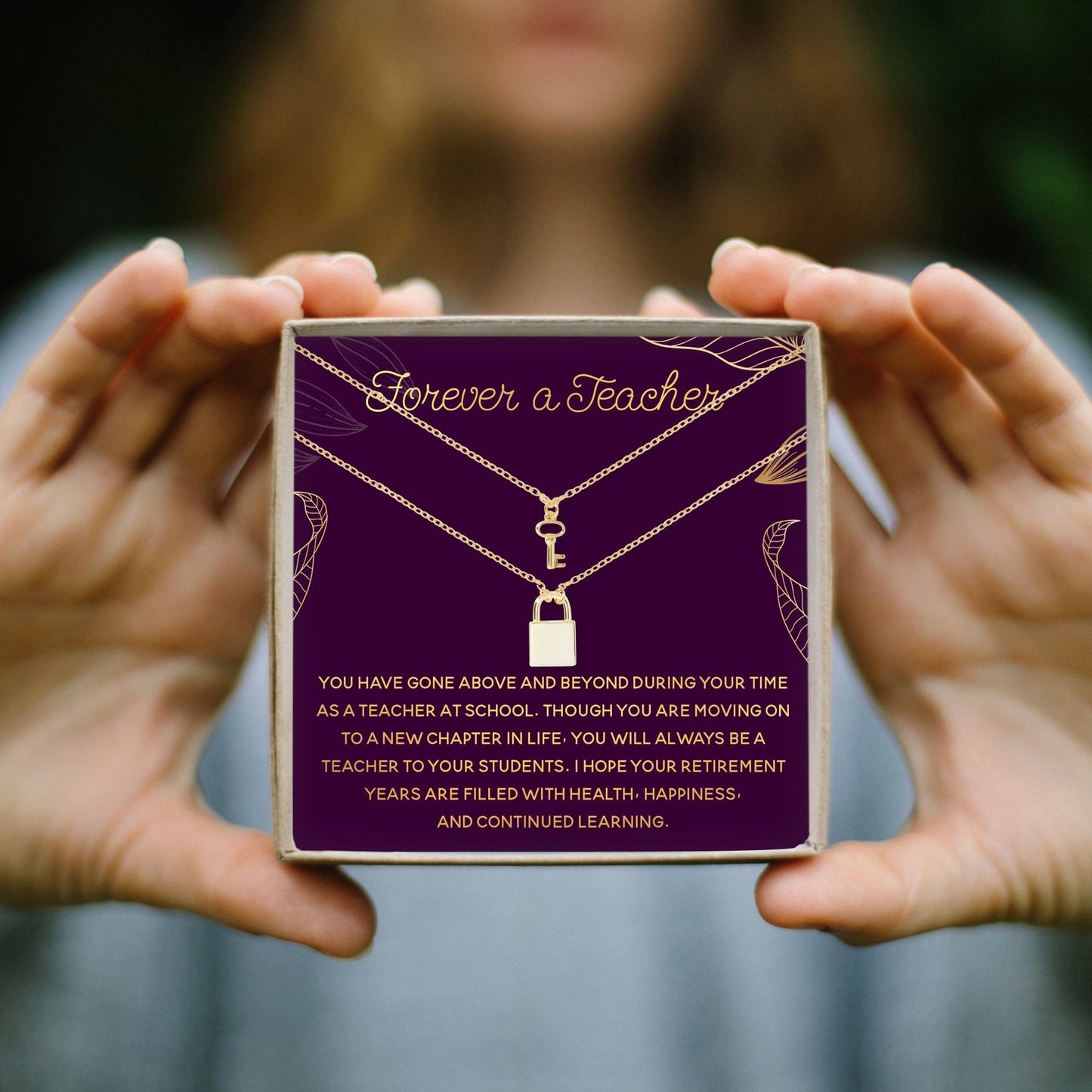 Retiring Teacher Necklace, Multiple Styles Jewelry