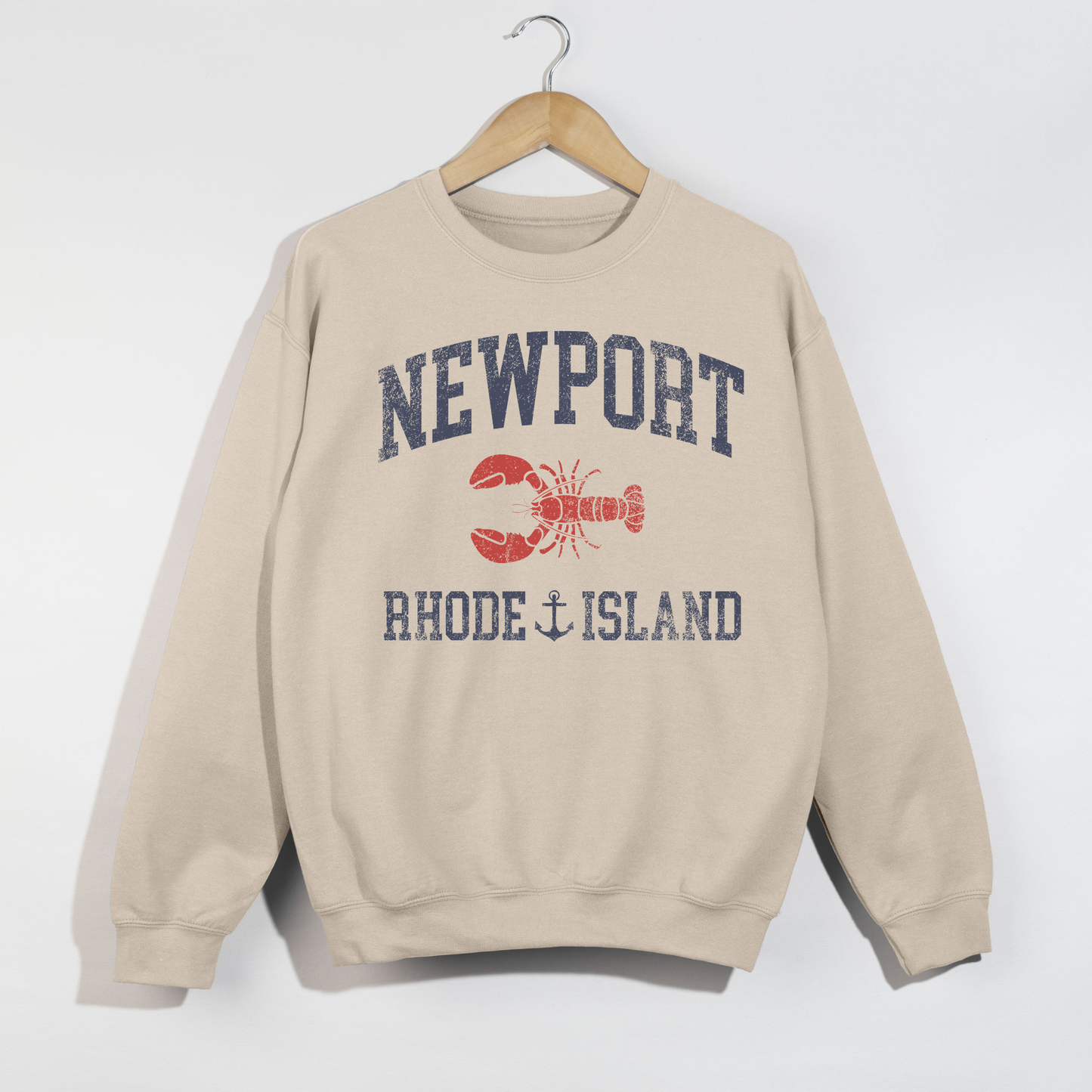 Newport Rhode Island Sweatshirt β Coastal Preppy Crewneck | East Coast Summer Outfit