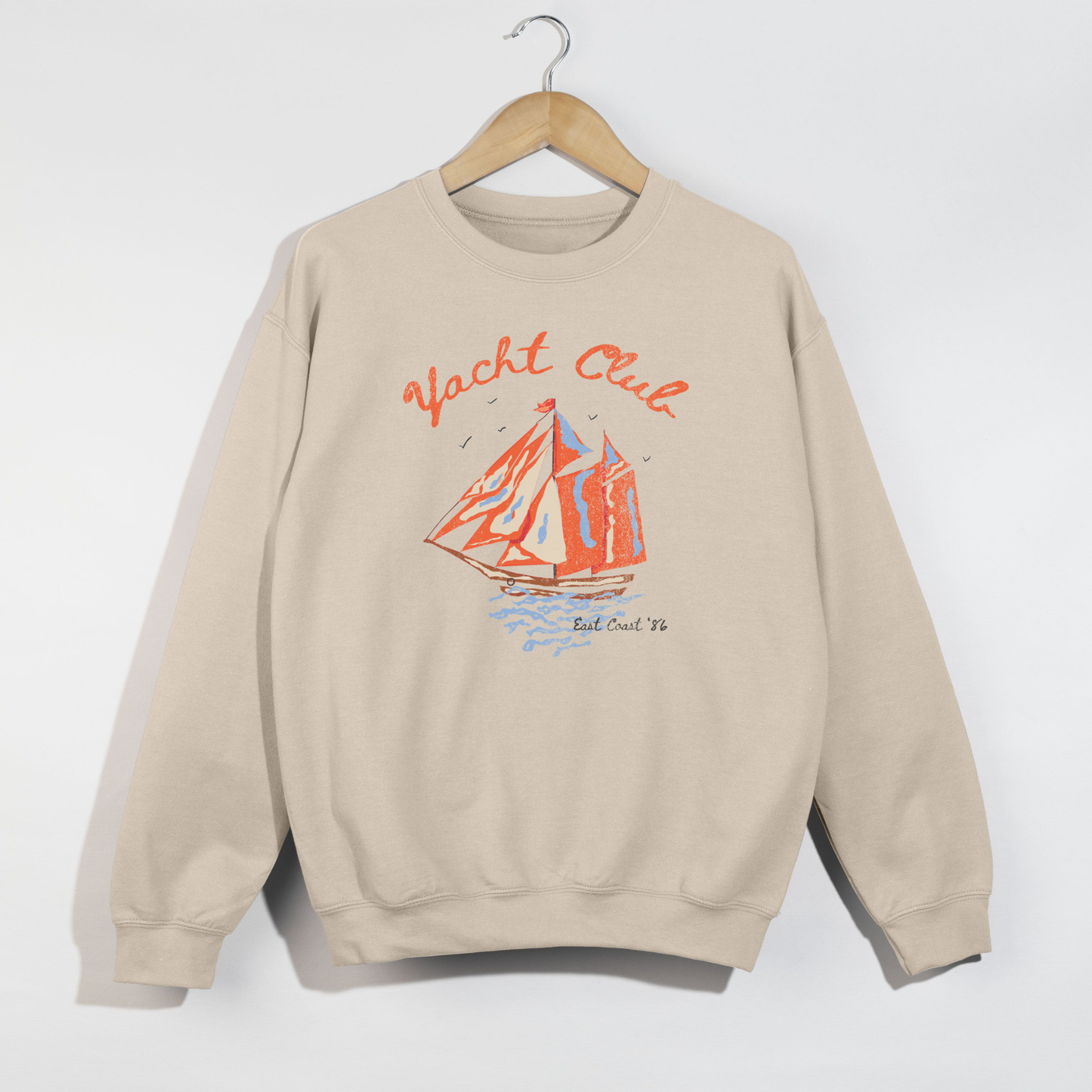Yacht Club Sweatshirt – Coastal Graphic Crewneck